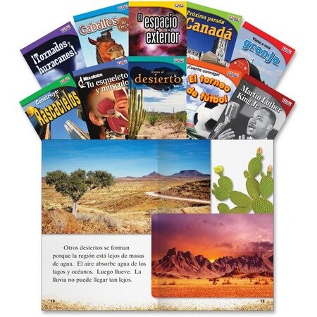 Shell Education Teacher Created Materials Informational Text Set 2, Spanish, Grade 2, 10PK SHL16104